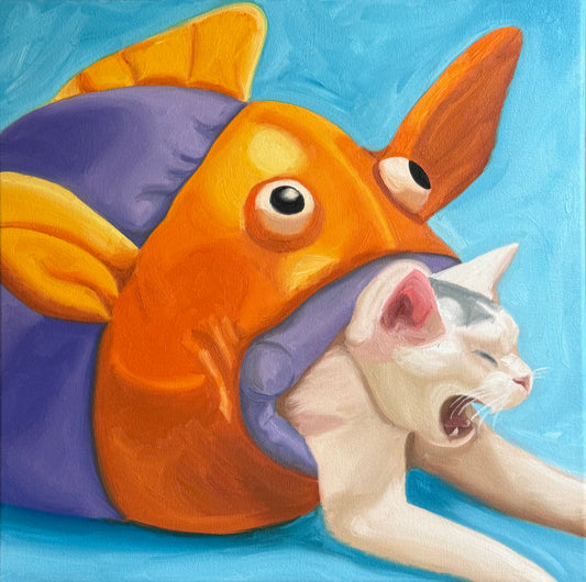 14x14 “Devoured by a fish”