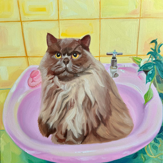 14x14 Welcome to the bathroom