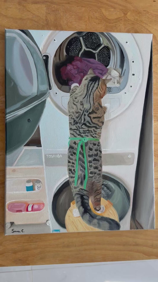 12x16 “Doing laundry “